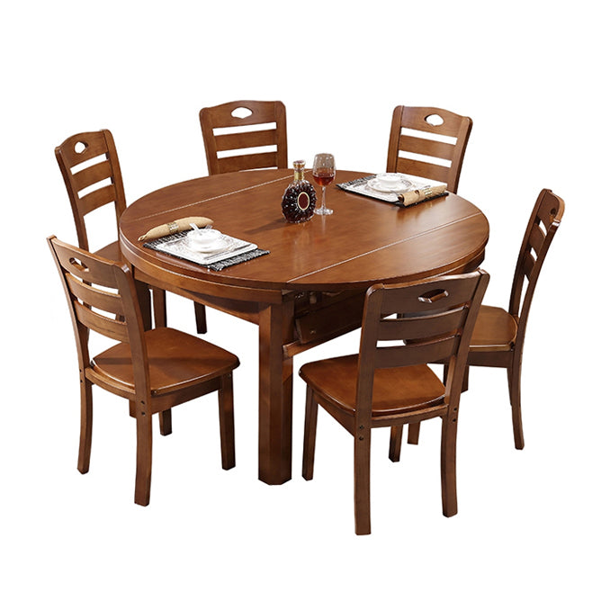 Modern Style Dining Table Solid Wood Butterfly Leaf Dining Table for Kitchen Use Clearhalo 'Dining Tables & Seating' 'Dining Tables' 'dining_table' 'furn' 'furn_dining_table' 'Furniture' 'Kitchen & Dining Furniture' 7097074