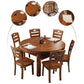 Modern Style Dining Table Solid Wood Butterfly Leaf Dining Table for Kitchen Use Clearhalo 'Dining Tables & Seating' 'Dining Tables' 'dining_table' 'furn' 'furn_dining_table' 'Furniture' 'Kitchen & Dining Furniture' 7097075