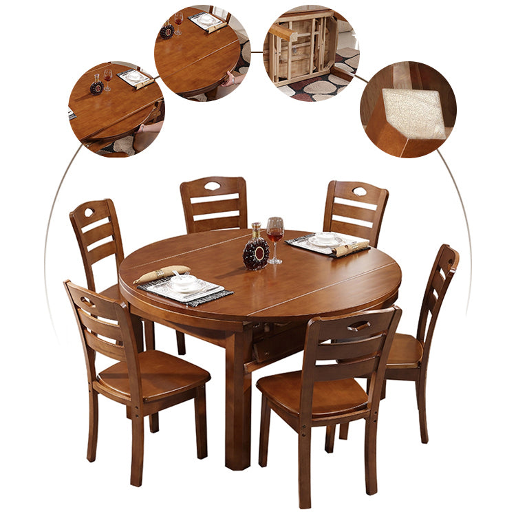 Modern Style Dining Table Solid Wood Butterfly Leaf Dining Table for Kitchen Use Clearhalo 'Dining Tables & Seating' 'Dining Tables' 'dining_table' 'furn' 'furn_dining_table' 'Furniture' 'Kitchen & Dining Furniture' 7097075