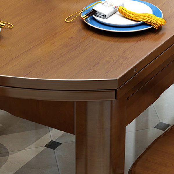 Modern Style Dining Table Solid Wood Butterfly Leaf Dining Table for Kitchen Use Clearhalo 'Dining Tables & Seating' 'Dining Tables' 'dining_table' 'furn' 'furn_dining_table' 'Furniture' 'Kitchen & Dining Furniture' 7097077