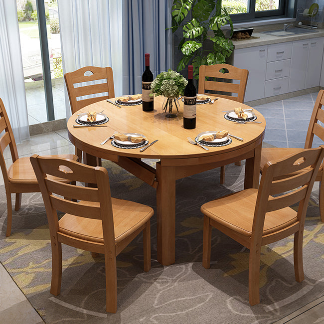 Modern Style Dining Table Solid Wood Butterfly Leaf Dining Table for Kitchen Use Clearhalo 'Dining Tables & Seating' 'Dining Tables' 'dining_table' 'furn' 'furn_dining_table' 'Furniture' 'Kitchen & Dining Furniture' 7097084