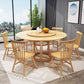 Dining Room Kitchen Dinner Table Round Solid Wood Dining Table Natural Without Chairs Clearhalo 'Dining Tables & Seating' 'Dining Tables' 'dining_table' 'furn' 'furn_dining_table' 'Furniture' 'Kitchen & Dining Furniture' 7097091