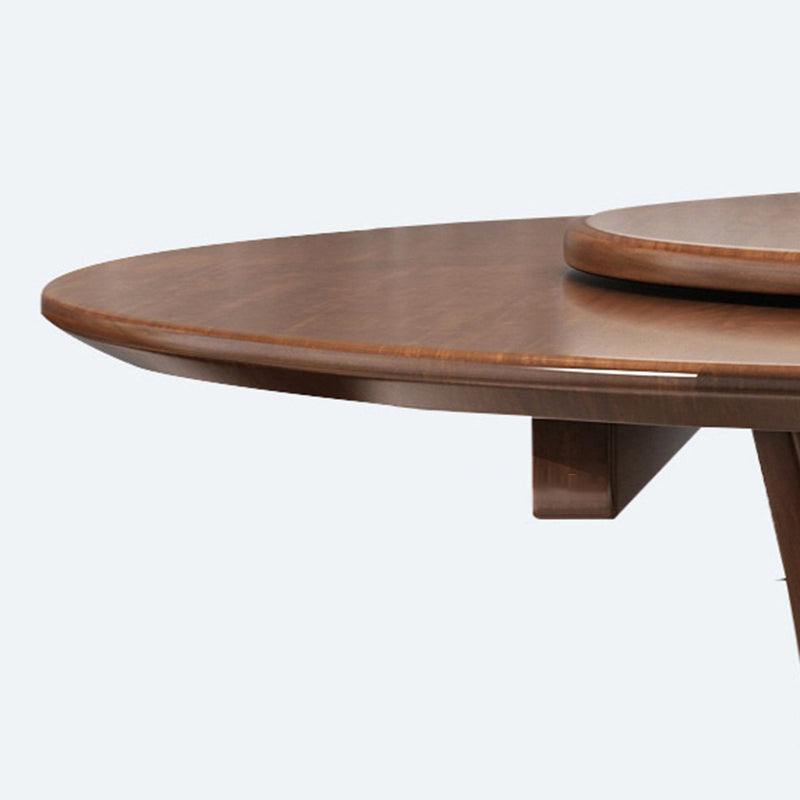 Dining Room Kitchen Dinner Table Round Solid Wood Dining Table Clearhalo 'Dining Tables & Seating' 'Dining Tables' 'dining_table' 'furn' 'furn_dining_table' 'Furniture' 'Kitchen & Dining Furniture' 7097095