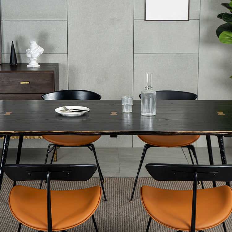 Industrial Dining Table Rectangle Wood Dinner Table for Dining Room Clearhalo 'Dining Tables & Seating' 'Dining Tables' 'dining_table' 'furn' 'furn_dining_table' 'Furniture' 'Kitchen & Dining Furniture' 7097108
