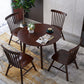 Contemporary Kitchen Dinner Table Solid Wood Round 4 Legs Dining Table