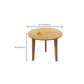 Contemporary Kitchen Dinner Table Solid Wood Round 4 Legs Dining Table