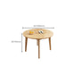 Contemporary Kitchen Dinner Table Solid Wood Round 4 Legs Dining Table