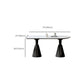 Contemporary Dining Room Dinner Table Oval Double Pedestal Dining Table