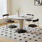 Contemporary Kitchen Dinner Table Round Pedestal Dining Table Clearhalo 'Dining Tables & Seating' 'Dining Tables' 'dining_table' 'furn' 'furn_dining_table' 'Furniture' 'Kitchen & Dining Furniture' 7097151