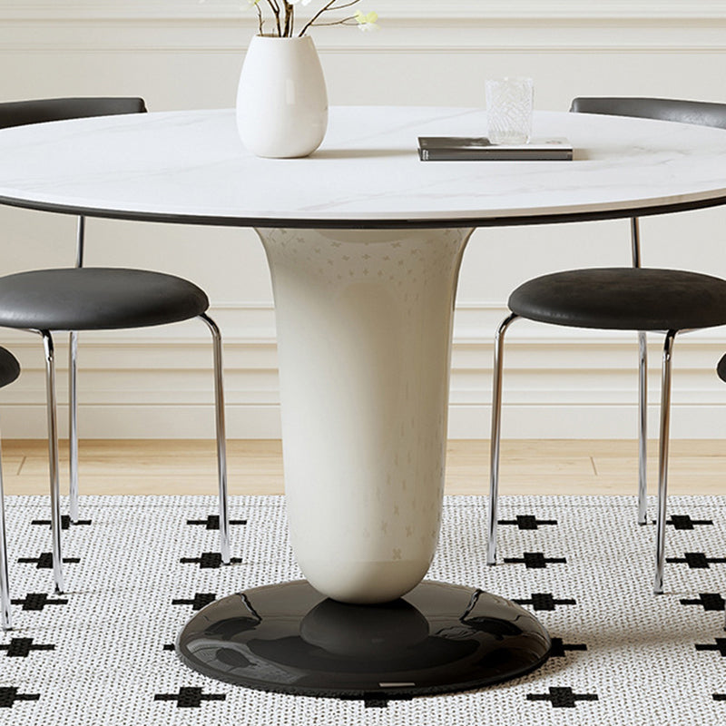 Contemporary Kitchen Dinner Table Round Pedestal Dining Table Clearhalo 'Dining Tables & Seating' 'Dining Tables' 'dining_table' 'furn' 'furn_dining_table' 'Furniture' 'Kitchen & Dining Furniture' 7097156