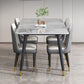 Modern 4 Legs Dining Table Sintered Stone Dinner Table for Dining Room Clearhalo 'Dining Tables & Seating' 'Dining Tables' 'dining_table' 'furn' 'furn_dining_table' 'Furniture' 'Kitchen & Dining Furniture' 7097193