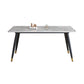 Modern 4 Legs Dining Table Sintered Stone Dinner Table for Dining Room Clearhalo 'Dining Tables & Seating' 'Dining Tables' 'dining_table' 'furn' 'furn_dining_table' 'Furniture' 'Kitchen & Dining Furniture' 7097198