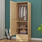 Contemporary Style Wardrobe Armoire Wooden Wardrobe Closet with Door and Drawer