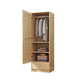 Contemporary Style Wardrobe Armoire Wooden Wardrobe Closet with Door and Drawer