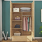 Contemporary Style Wardrobe Armoire Wooden Wardrobe Closet with Door and Drawer
