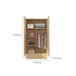 Contemporary Style Wardrobe Armoire Wooden Wardrobe Closet with Door and Drawer