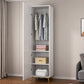 Modern Wardrobe Armoire Solid Wood Wardrobe Cabinet with Door