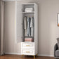 Modern Wardrobe Armoire Solid Wood Wardrobe Cabinet with Door