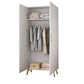Modern Wardrobe Armoire Solid Wood Wardrobe Cabinet with Door