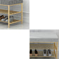 Rectangle Shoe Storage Entryway Bench Cushioned Modern Metal Seating Bench Clearhalo 'Benches' 'Chairs & Seating' 'furn' 'furn_benches' 'Furniture' 'Living Room Furniture' 7097412