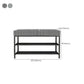 Rectangle Shoe Storage Entryway Bench Cushioned Modern Metal Seating Bench Clearhalo 'Benches' 'Chairs & Seating' 'furn' 'furn_benches' 'Furniture' 'Living Room Furniture' 7097414