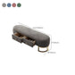 Modern Cushioned Seating Bench Oval Entryway and Bedroom Bench with Drawers