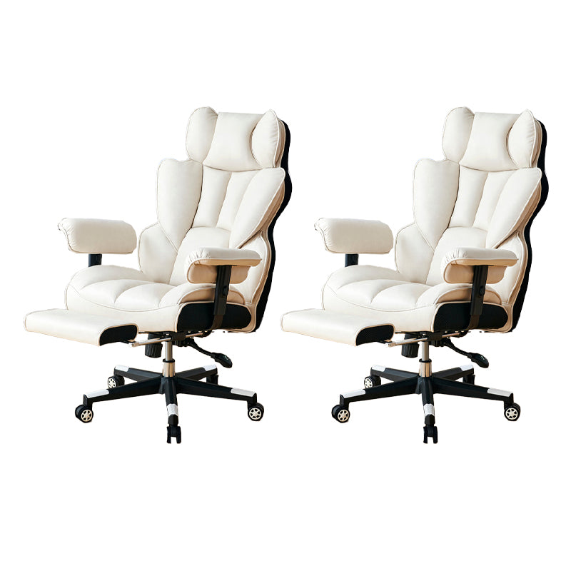 Silla de juego moderna para el hogar de cuero de cuero silla de acuñación con ruedas