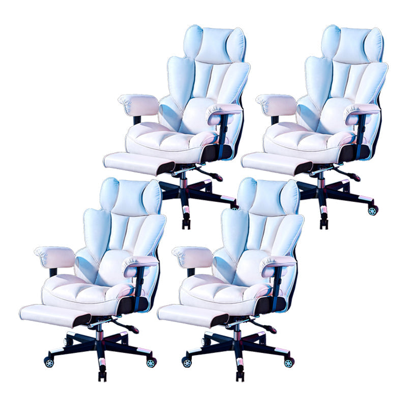 Silla de juego moderna para el hogar de cuero de cuero silla de acuñación con ruedas