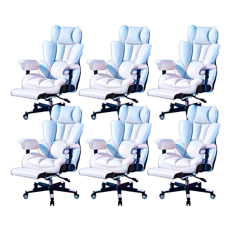 Silla de juego moderna para el hogar de cuero de cuero silla de acuñación con ruedas