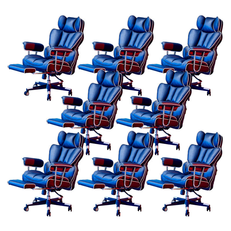 Silla de juego moderna para el hogar de cuero de cuero silla de acuñación con ruedas