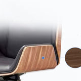 モダンアームレスオフィスチェアレザー調整可能なシート高さデスクチェア