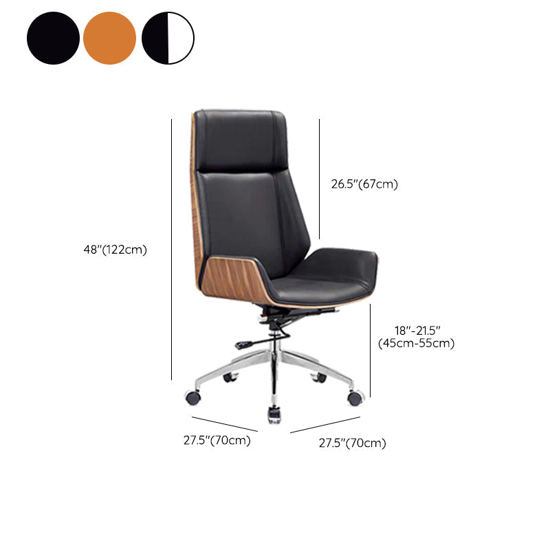 モダンアームレスオフィスチェアレザー調整可能なシート高さデスクチェア