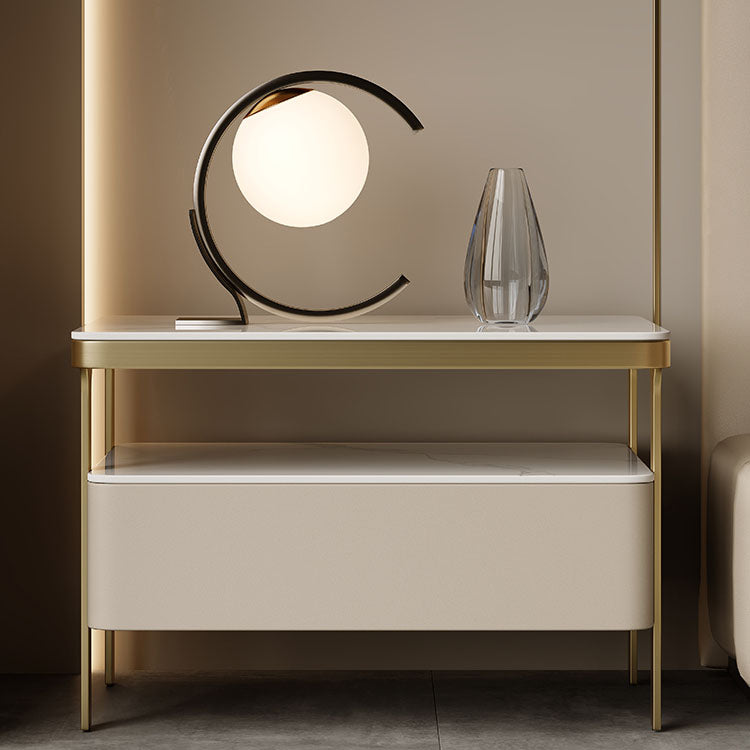 Glam bedkastje open opbergbed nachtkastje met lade