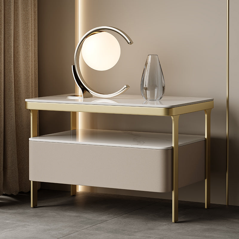 Glam bedkastje open opbergbed nachtkastje met lade