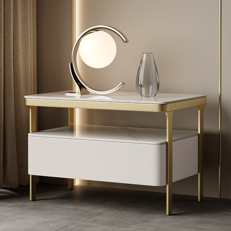 Glam bedkastje open opbergbed nachtkastje met lade