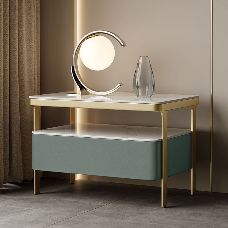 Glam bedkastje open opbergbed nachtkastje met lade