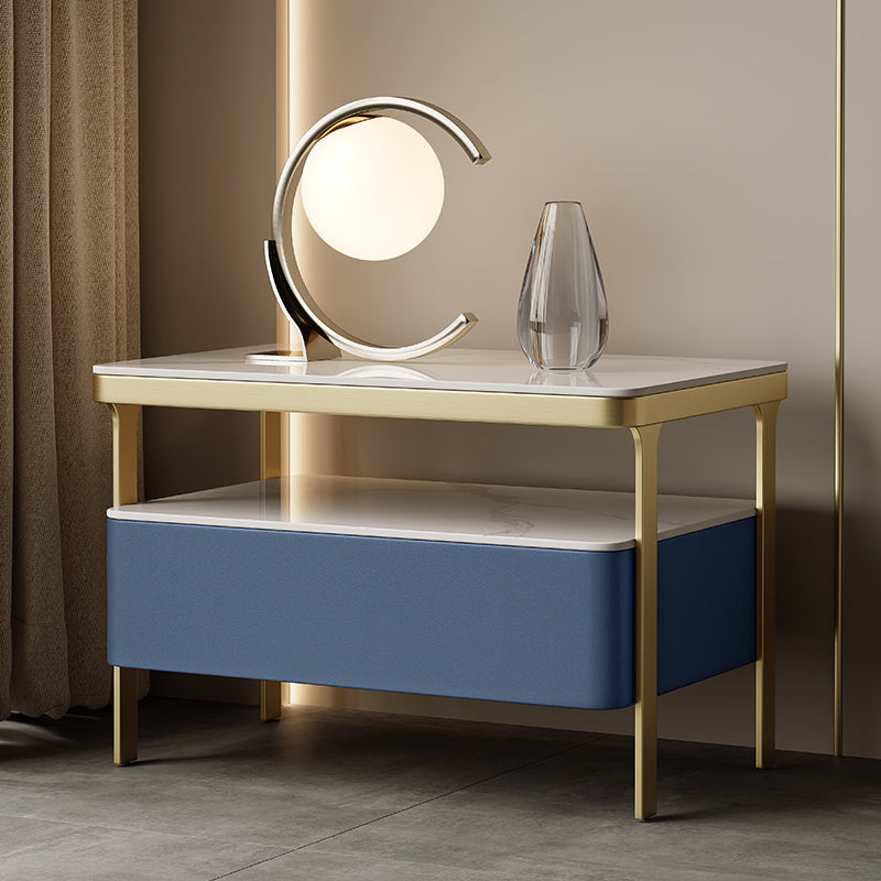 Glam bedkastje open opbergbed nachtkastje met lade