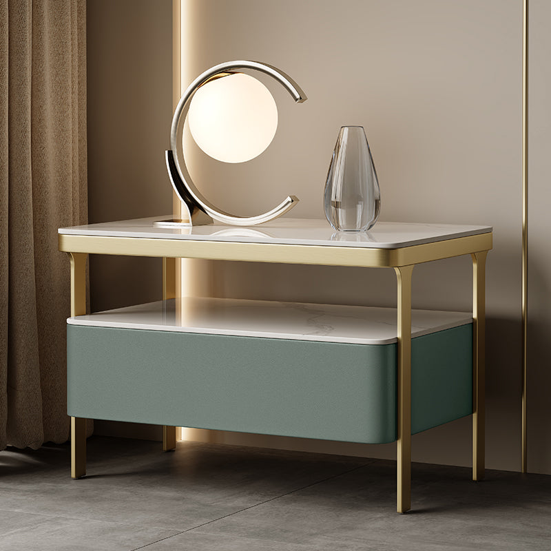 Glam bedkastje open opbergbed nachtkastje met lade