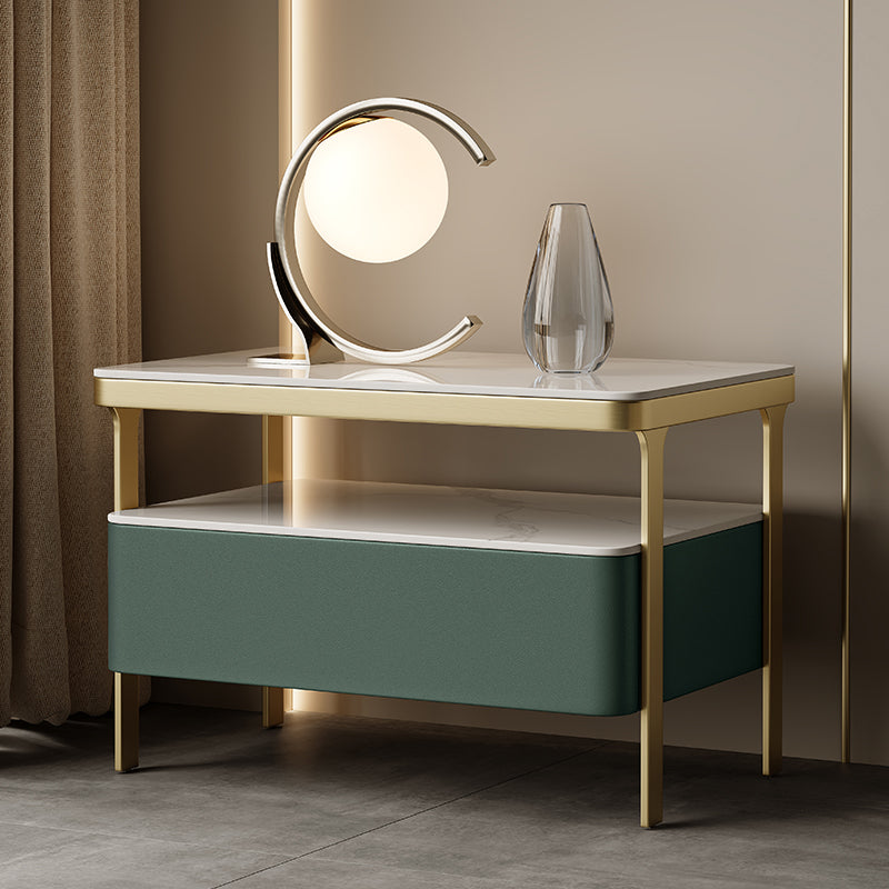 Glam bedkastje open opbergbed nachtkastje met lade