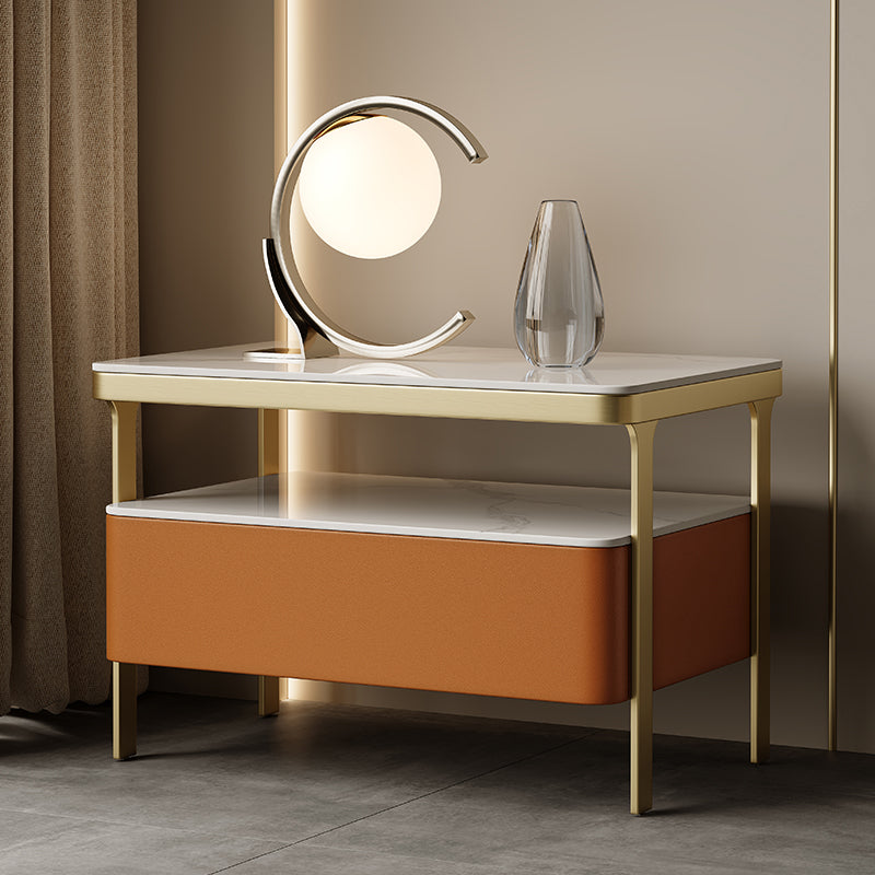 Glam bedkastje open opbergbed nachtkastje met lade