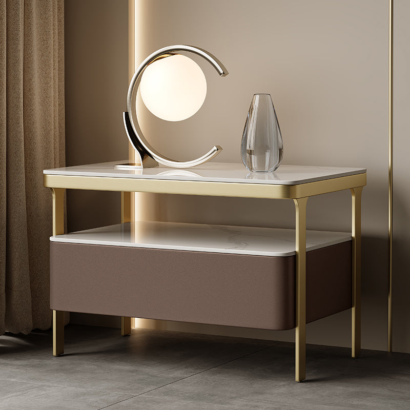 Glam bedkastje open opbergbed nachtkastje met lade