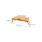 Modern Style Wooden Folding Desk Rectangular Shape Office Table with 2-Legs for Office