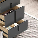 Stone Modern Style Writing Desk Rectangular Shape Office Table with 2-Legs for Office Clearhalo 'furn' 'furn_office_desk' 'Furniture' 'Office Desks' 'Office Furniture' 'office_desk' 7101331