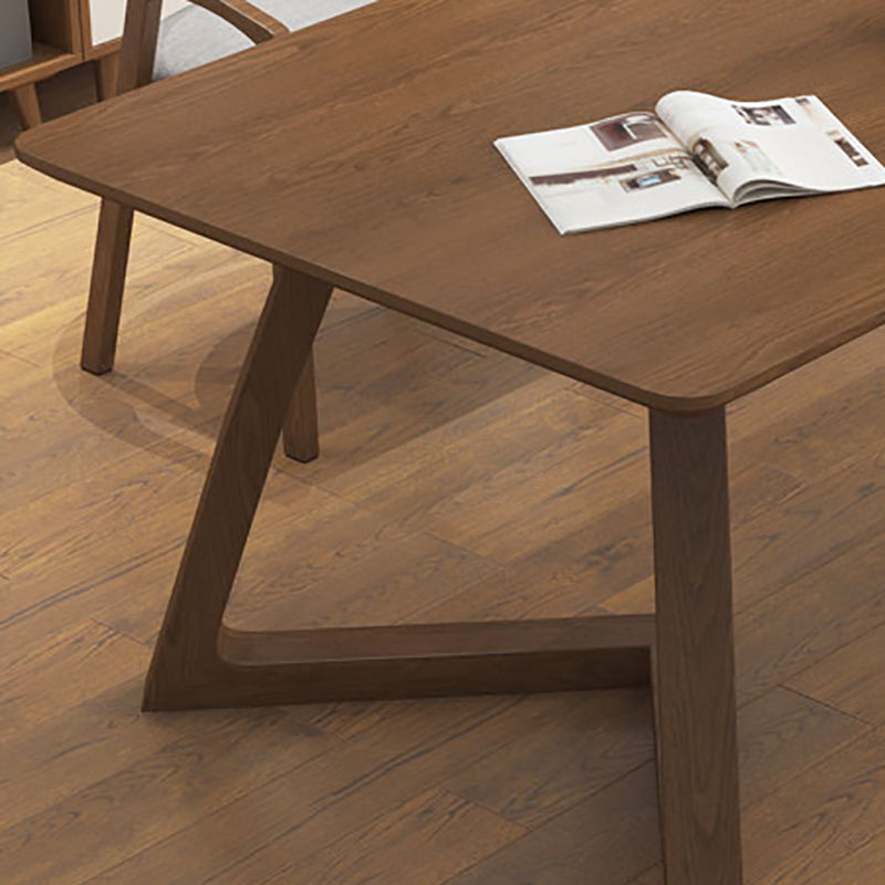 Rectangle de bois massif moderne Base Sled Base de 29,53 pouces de bureau de haut