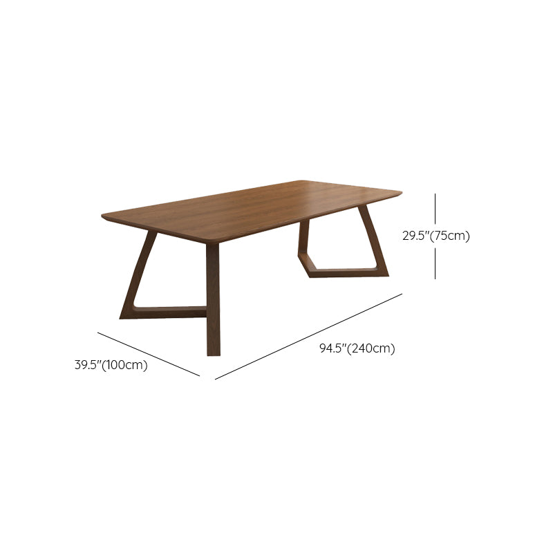 Rectangle de bois massif moderne Base Sled Base de 29,53 pouces de bureau de haut