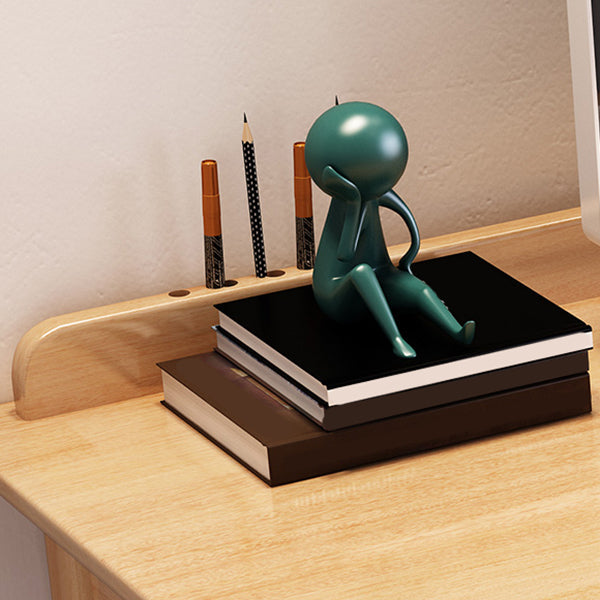 Modern Style Wooden Office Desk 1 Shelf Writing Desk for Bedroom Clearhalo 'furn' 'furn_office_desk' 'Furniture' 'Office Desks' 'Office Furniture' 'office_desk' 7101484