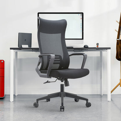 Fixed Arms Office Stuhl Neigungsmechanismus ohne belastende ergonomische Schreibtischstuhl mit Rädern