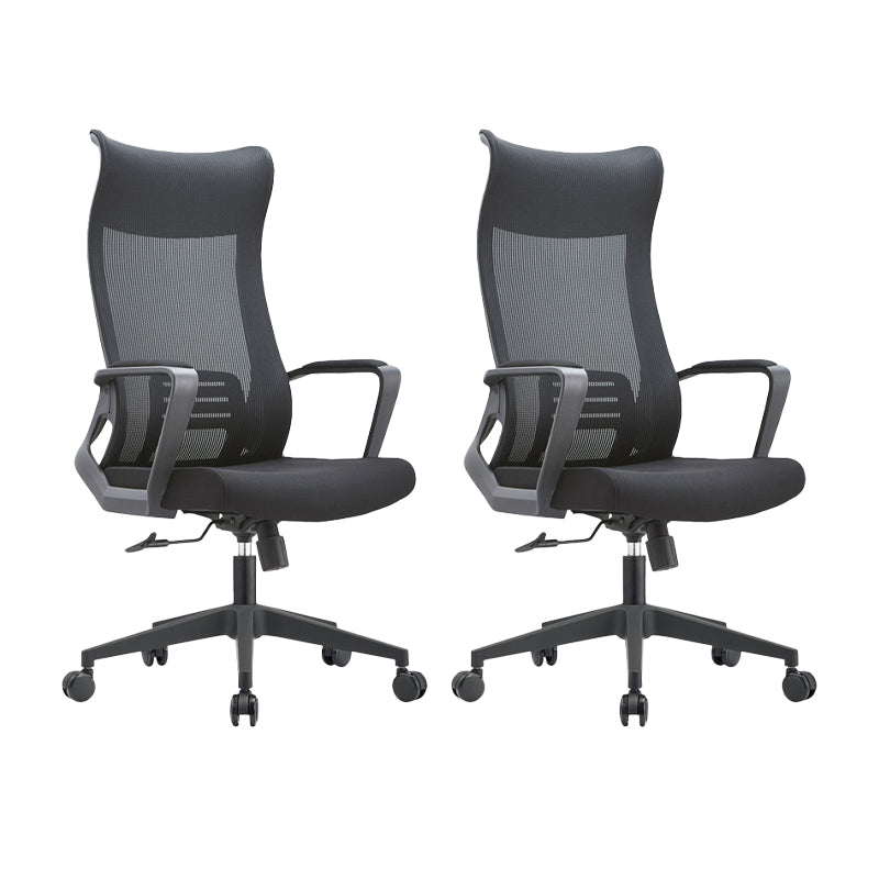 Fixed Arms Office Stuhl Neigungsmechanismus ohne belastende ergonomische Schreibtischstuhl mit Rädern