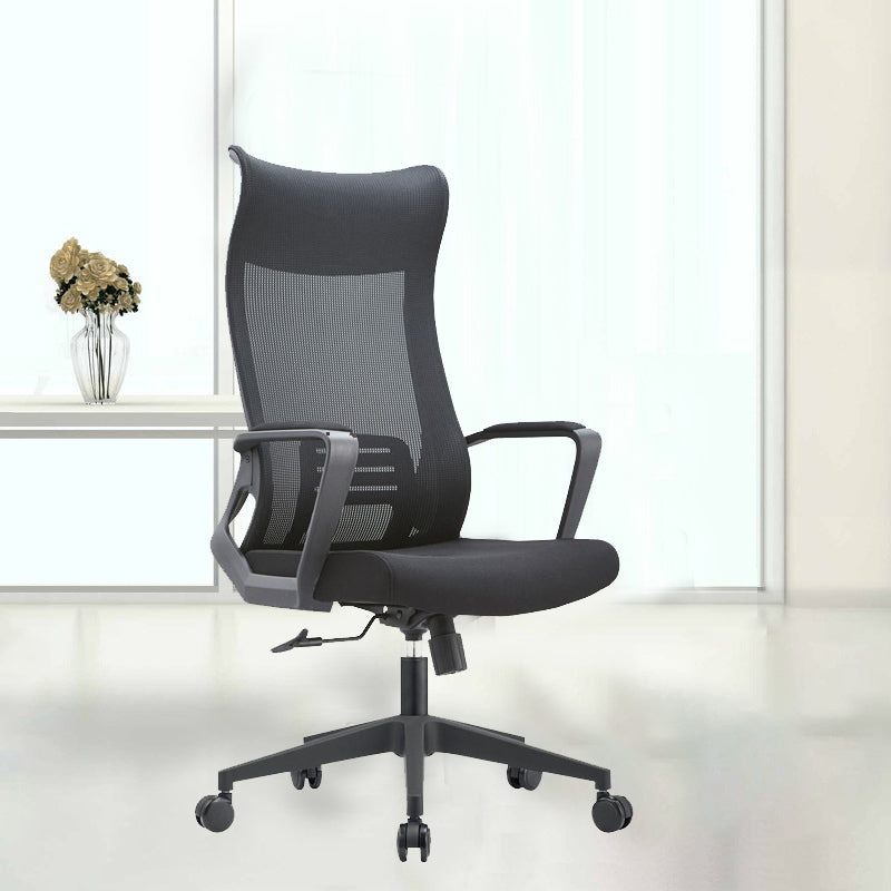 Fixed Arms Office Stuhl Neigungsmechanismus ohne belastende ergonomische Schreibtischstuhl mit Rädern