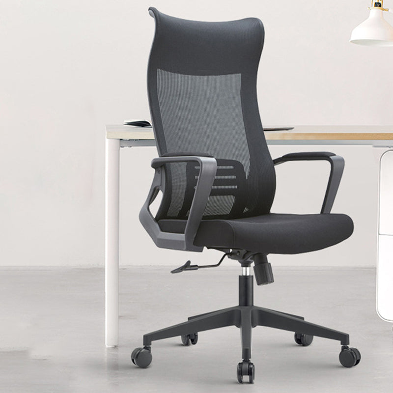 Fixed Arms Office Stuhl Neigungsmechanismus ohne belastende ergonomische Schreibtischstuhl mit Rädern